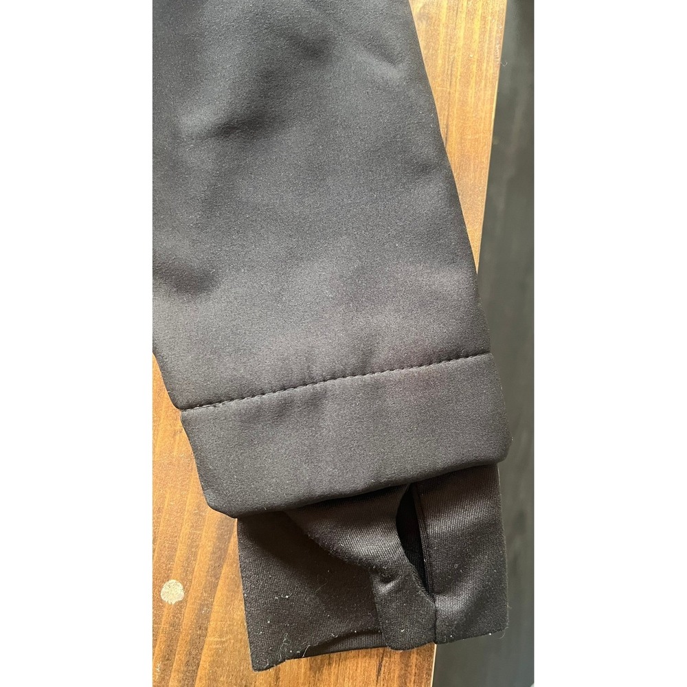 New Balance Womens Hybrid Full Zip Hoodie Jacket Grey Black Fleece Lined - Picture 7 of 8